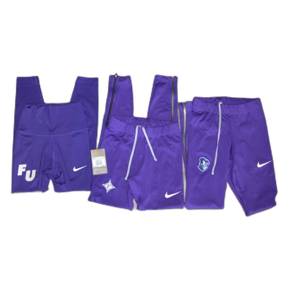 Nike Lot of 3 Womens XS Furman Paladins University Yoga Leggings Tights Pants